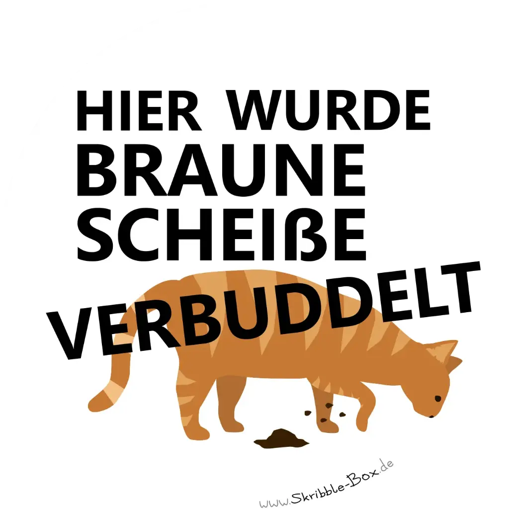 Sticker "Verbuddelt" zum Überkleben ∅ 9,5cm